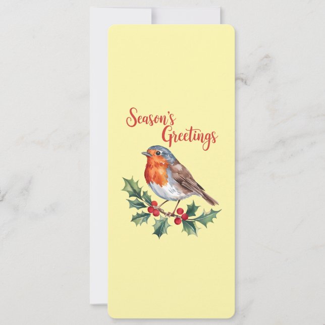 Carte Bonnes Fêtes De Robin Gai (Devant)