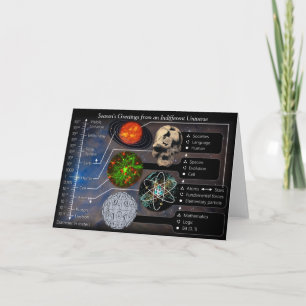 Carte Bonnes Fêtes d'un univers indifférent