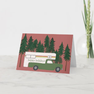 Carte BONNES VACANCES Camping Camper Camping Camping Cam