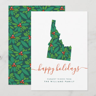 Carte BONNES VACANCES Chaleureuses De L'Idaho