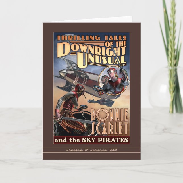 Carte Bonnie Scarlet & Sky Pirates Greeting Card (Devant)