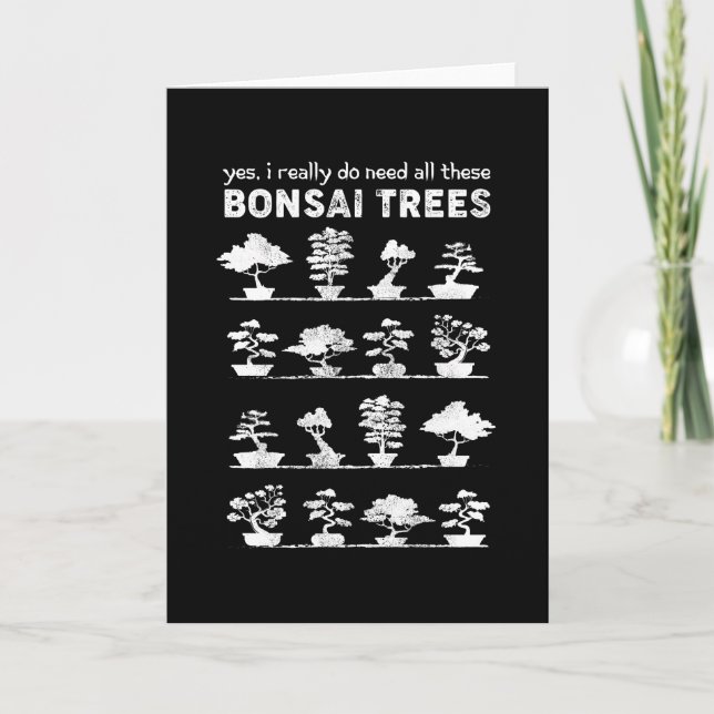 Carte Bonsai Tree Care Penjing Gardening Cadeau (Devant)