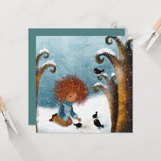 Carte Bonté de Noël (Devant/Arrière en situation)