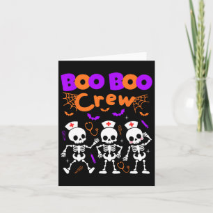Carte Boo Boo Crew Nurw Dancing Skeletons Halloween Ort