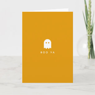 Carte BOO YA Halloween Ghost Modern Yah Fun Booya