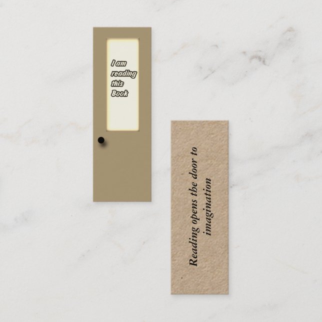 Carte Book Mark - Je lis ce livre (Devant / Derrière)