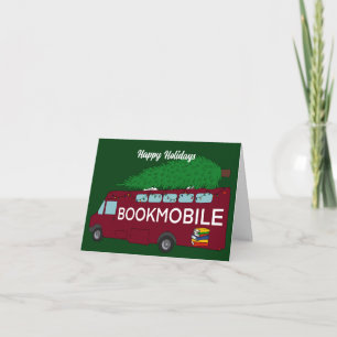 Carte Bookmobile avec Arbre de Noël sur le dessus Person