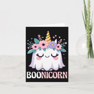 Carte Boonicorn Unicorn Ghost Halloween Hommes Femmes En