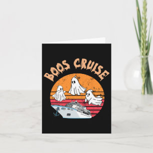 Carte Boos Croisière Voyage amusant Costumes d'Halloween