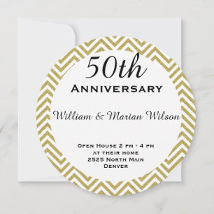 Carte Bordure Zigzag Dorée Autour d'un Cercle