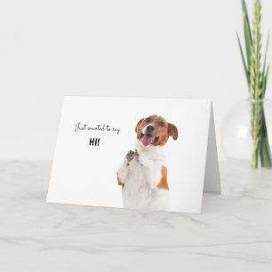 Carte Boris - Jack Russell Terrier - Je dis bonjour !