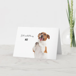 Carte Boris - Jack Russell Terrier - Je dis bonjour !