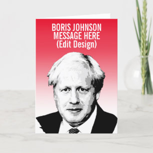 CARTE BORIS JOHNSON PERSONNALISÉ