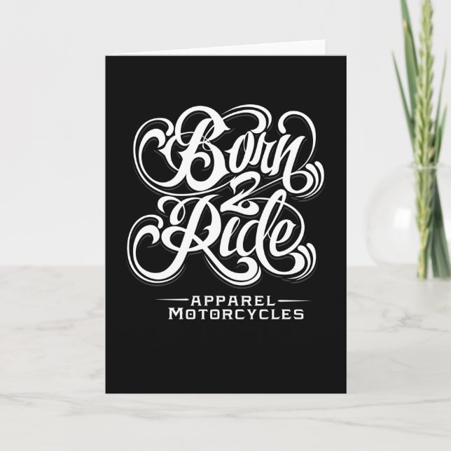 Carte Born 2 Ride (Devant)