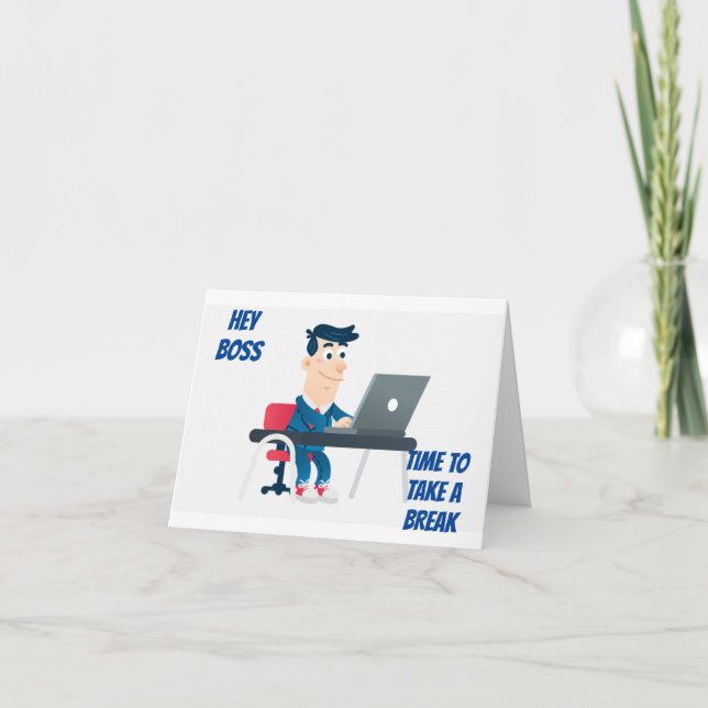CARTE **BOSS** ESPOIR QUE L'ANNIVERSAIRE EST LA MEILLEUR (Devant)