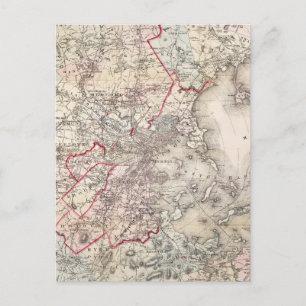 Carte : Boston, 1883