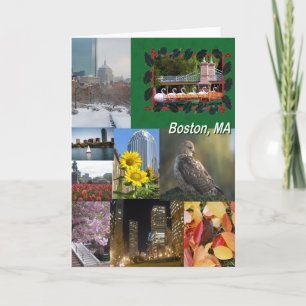 Carte Boston, Massachusetts Photo Collage