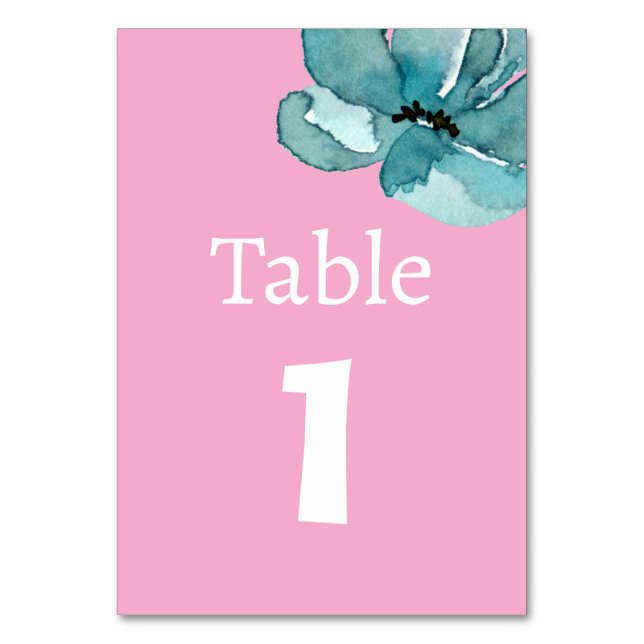 Carte Botanique Aquarelle rose et blanc (Par défaut)