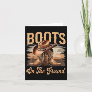 Carte Bottes Sur Le Sol Black Cowgirl Melanin Femmes