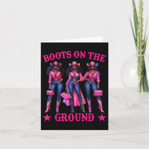 Carte Bottes Sur Le Terrain Boot Cowboy Western Cowgirl