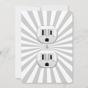 Carte Bouchon électrique Mur Outlet Fun Personnaliser Ce