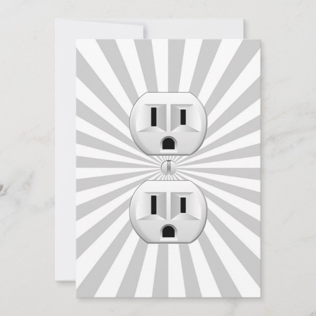 Carte Bouchon électrique Mur Outlet Fun Personnaliser Ce (Devant)