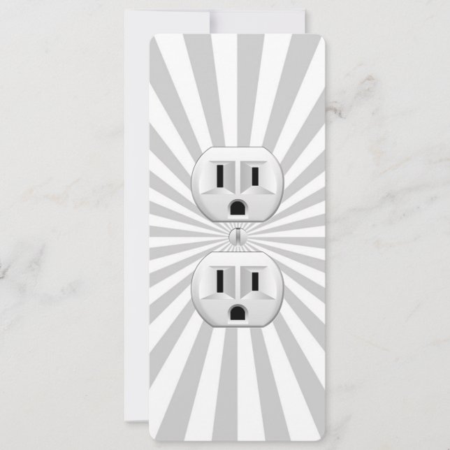 Carte Bouchon électrique Mur Outlet Fun Personnaliser Ce (Devant)