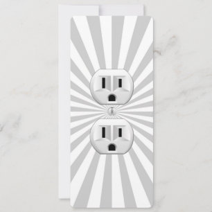 Carte Bouchon électrique Mur Outlet Fun Personnaliser Ce
