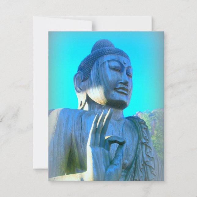 Carte bouddha dans la discussion mudra (Devant)