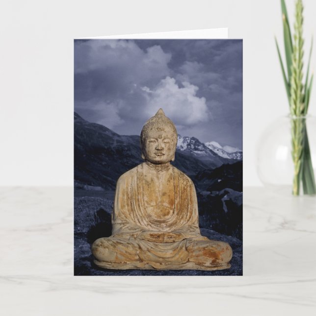 Carte Bouddha et Montagnes Bleues (Devant)