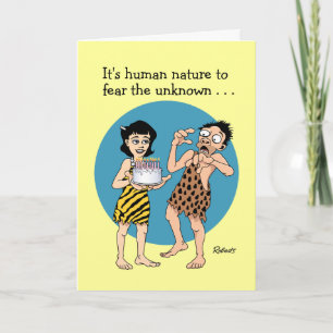 Carte Bougie d'anniversaire souffle dehors