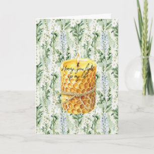 Carte Bougie de miel illumine ma vie