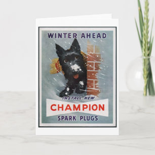 Carte Bougies Champion vintages et publicité