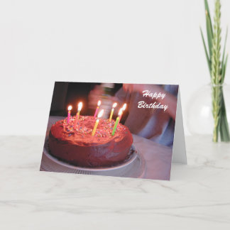 Carte bougies d'anniversaire