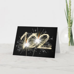 Carte Bougies d'anniversaire pour 102 ans sur fond noir
