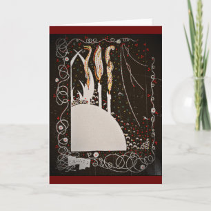 Carte Bougies des mots de Byrd sur le noir