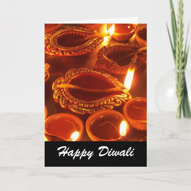 Carte bougies diya diwali (Devant)