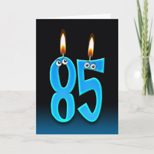 Carte Bougies du 85e anniversaire