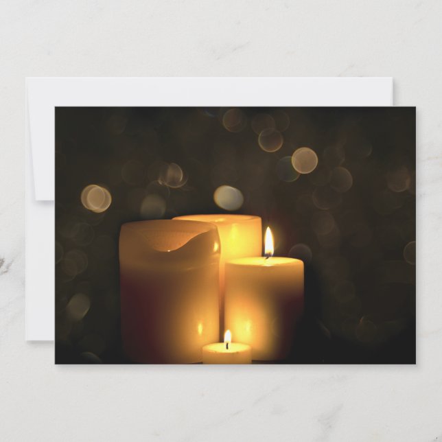 Carte Bougies votives décoratives (Devant)