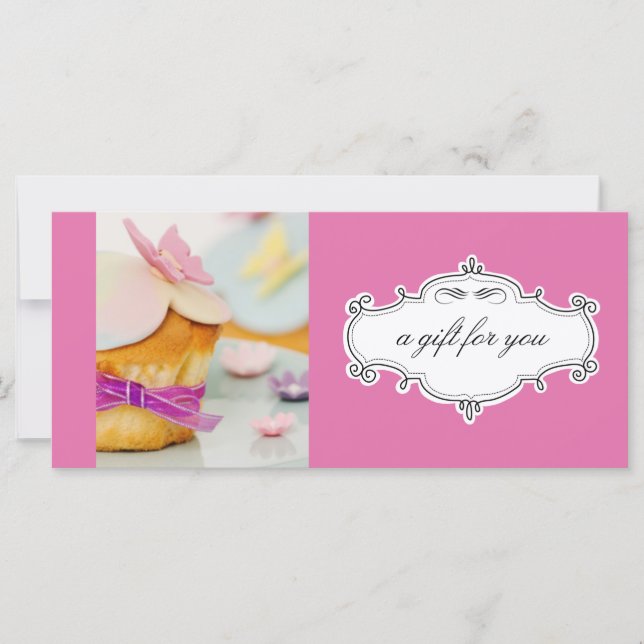 Carte Boulangerie ou Cupcake Business Certificats cadeau (Devant)