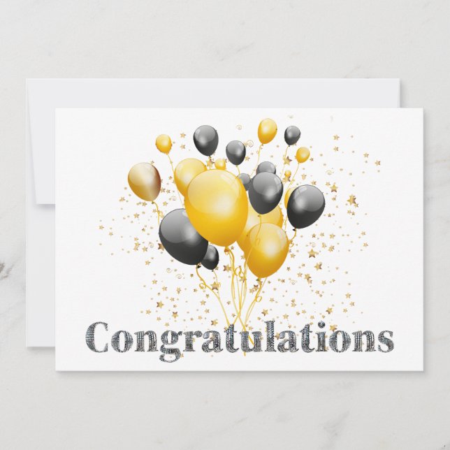 Carte Boule à facettes décorative Félicitations  (Devant)