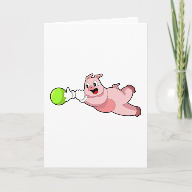 Carte Boule de bowling de bowling porc (Devant)