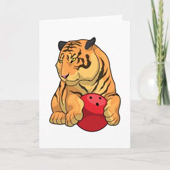 Carte Boule de bowling Tiger Bowling (Devant)