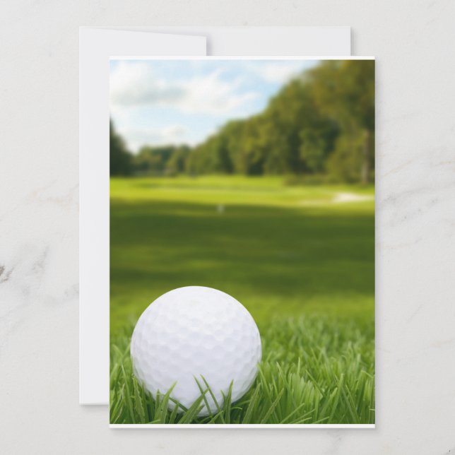 Carte Boule De Golf En Herbe (Devant)