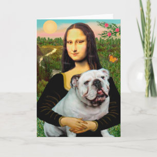 Carte Bouledogue anglais 9 - Mona Lisa