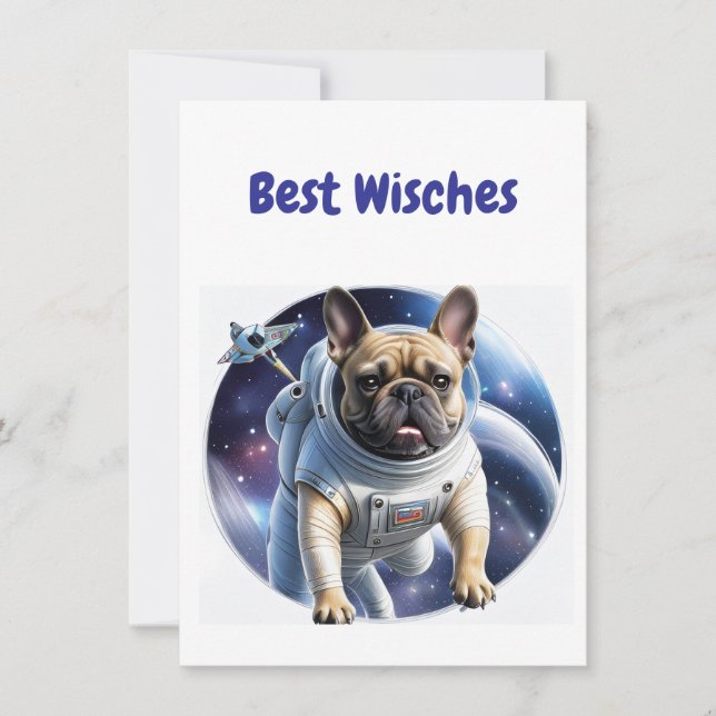 Carte Bouledogue français espace Bouledogue Français (Devant)