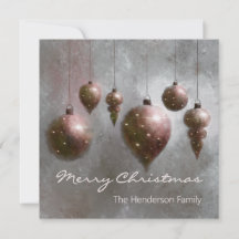 Boules de Noël suspendues personnalisées cuivre su