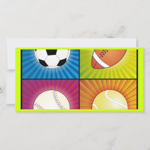 Carte boules de sport