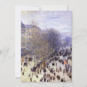 Carte Boulevard des Capucines par Claude Monet, Beaux-ar
