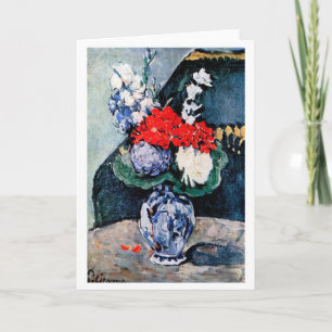 Carte Bouquet avec Little Delft, Paul Cezanne